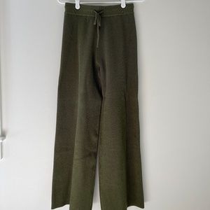 4th & Reckless Green Knit Flowy Lounge Pants Size S